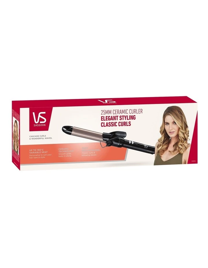 Flash Sale π― VS Sassoon 25mm Ceramic Hair Curler Black/Bronze VS325A π 3 Flash Sale π― VS Sassoon 25mm Ceramic Hair Curler Black/Bronze VS325A π - Image 3