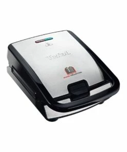 Budget 👏 Tefal 2 in 1 Sandwich & Waffle Maker With interchangable Plates Silver/Black SW852D 👍