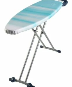 Flash Sale 👍 Sunbeam Extra Large Chic Ironing Board with Blue/White Reversible Cover SB7400 🔥