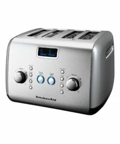 Cheap 🌟 KitchenAid Artisan Automatic 4 Slice Toaster Silver KMT423 👏
