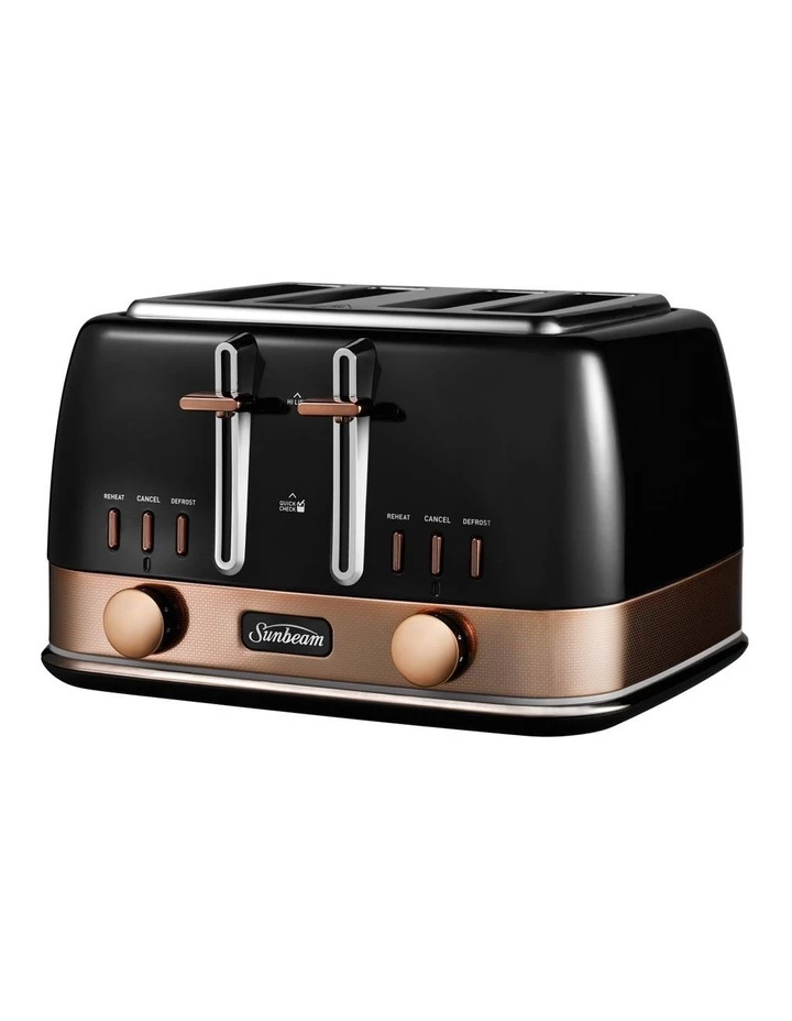 Deals π Sunbeam New York Collection 4 Slice Toaster Black/Bronze TA4440KB β¨ 2 Deals π Sunbeam New York Collection 4 Slice Toaster Black/Bronze TA4440KB β¨ - Image 2