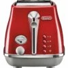 Deals 💯 Delonghi Icona Capitals Tokyo 2 Slice Toaster Red CTOC2003R 👏