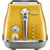 Promo ✨ Delonghi Icona Capitals New York 2 Slice Toaster Yellow CTOC2003Y ⌛