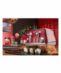 Budget 🧨 Delonghi Icona Capitals Tokyo 4 Slice Toaster Red CTOC4003R ⭐ -Appliances Sales Store 674315200 4 720x928
