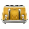Brand new 👏 Delonghi Icona Capitals New York 4 Slice Toaster Yellow CTOC4003Y 🎉