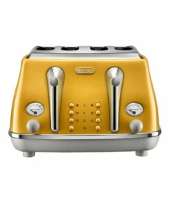 Brand new π Delonghi Icona Capitals New York 4 Slice Toaster Yellow CTOC4003Y π