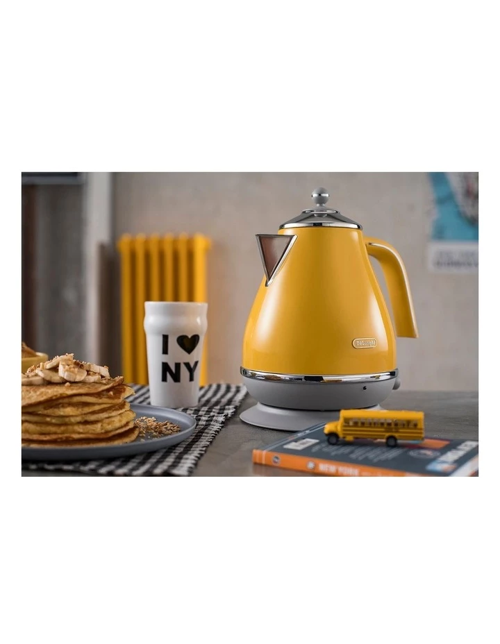 New π Delonghi Icona Capitals New York Kettle Yellow KBOC2001Y π 3 New π Delonghi Icona Capitals New York Kettle Yellow KBOC2001Y π - Image 3