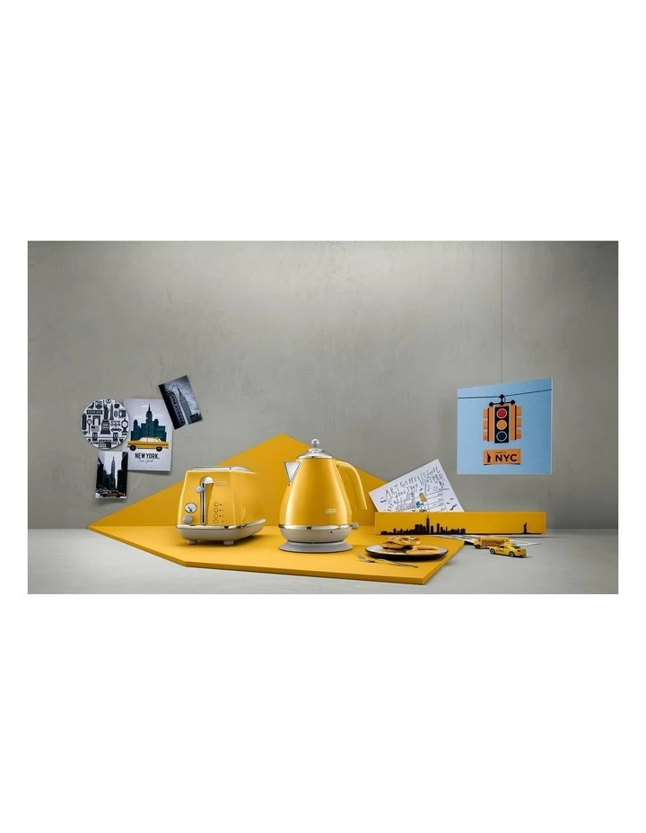 New π Delonghi Icona Capitals New York Kettle Yellow KBOC2001Y π 6 New π Delonghi Icona Capitals New York Kettle Yellow KBOC2001Y π - Image 6