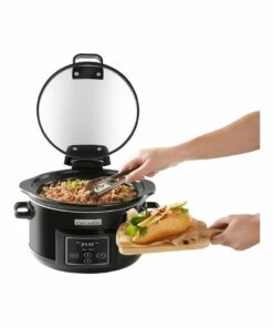 Promo 😀 Crock-Pot Digital One Pot Cooker with Hinged Lid Black CHP550 😀 -Appliances Sales Store 675223030 3 1 720x928