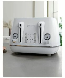New 😍 Delonghi Distinta Moments 4 Slice Toaster White CTin4003W ❤️ -Appliances Sales Store 716106700 4 1 720x928