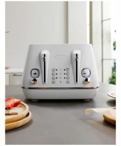 New 😍 Delonghi Distinta Moments 4 Slice Toaster White CTin4003W ❤️ -Appliances Sales Store 716106700 5 1 720x928