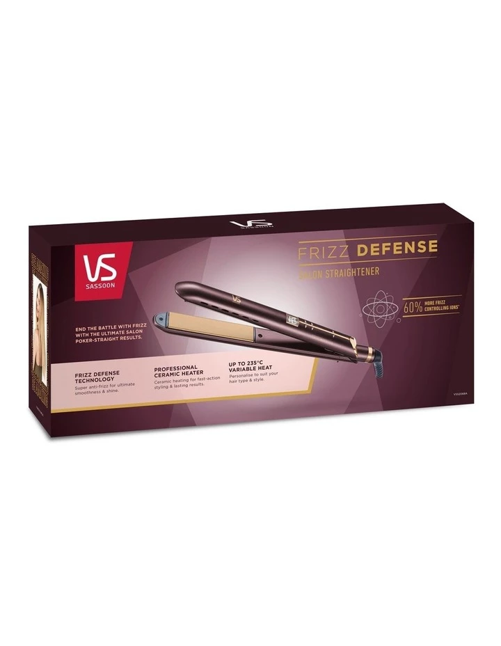 Brand new βοΈ VS Sassoon Frizz Defense Salon Hair Straightener Mahogony VSS2068A π€© 4 Brand new βοΈ VS Sassoon Frizz Defense Salon Hair Straightener Mahogony VSS2068A π€© - Image 4