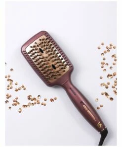 Discount 🔔 VS Sassoon Frizz Defense Straightening Brush Mahogany VSS2440A 👍 -Appliances Sales Store 719805700 4 720x928