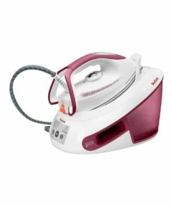 Promo 👏 Tefal Express Anti-Calc Red/White Steam Generator Iron SV8013 🌟