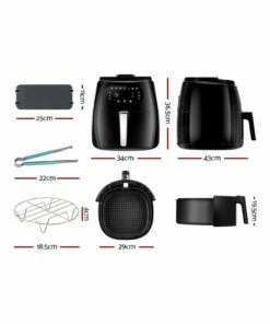 Budget 🎉 Devanti Air Fryer 8.5L LCD Digital Oil Free Deep Frying Cooker ⌛ -Appliances Sales Store 745221430 3 720x928