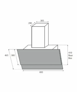 Outlet 🤩 Kleenmaid Vertical Black Glass Wall mounted 90cm Rangehood RHGV90 ⌛ -Appliances Sales Store 745420060 7 1 720x928