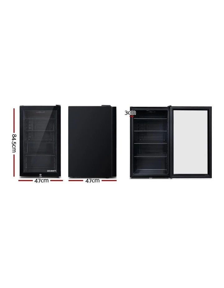 Best Pirce 𧨠Devanti 98L Bar Fridge Glass Door π€© 2 Best Pirce 𧨠Devanti 98L Bar Fridge Glass Door π€© - Image 2