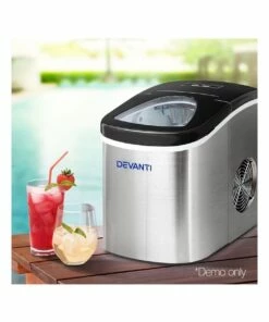 Best reviews of 👏 Devanti 2.4L Stainless Steel Portable Ice Cube Maker 🎉 -Appliances Sales Store 757080100 3 720x928