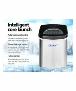 Best reviews of 👏 Devanti 2.4L Stainless Steel Portable Ice Cube Maker 🎉 -Appliances Sales Store 757080100 4 720x928