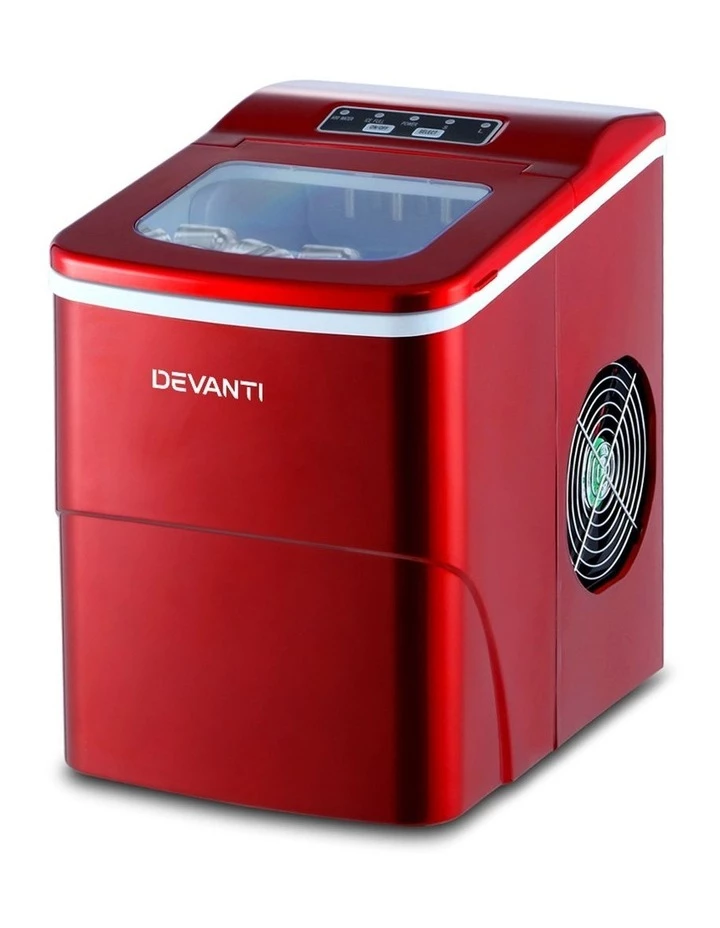 Cheap π DEVANTi Portable Ice Cube Maker Machine 2L Home Bar Benchtop Easy Quick Red π 1 Cheap π DEVANTi Portable Ice Cube Maker Machine 2L Home Bar Benchtop Easy Quick Red π