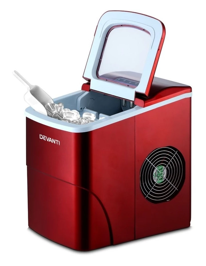 Cheap π DEVANTi Portable Ice Cube Maker Machine 2L Home Bar Benchtop Easy Quick Red π 3 Cheap π DEVANTi Portable Ice Cube Maker Machine 2L Home Bar Benchtop Easy Quick Red π - Image 3