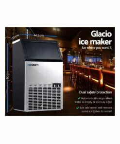 Outlet 🔔 Devanti Stainless Steel Commercial Ice Cube Maker 🎁 -Appliances Sales Store 757081360 3 720x928