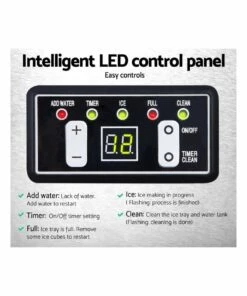 Outlet 🔔 Devanti Stainless Steel Commercial Ice Cube Maker 🎁 -Appliances Sales Store 757081360 5 720x928