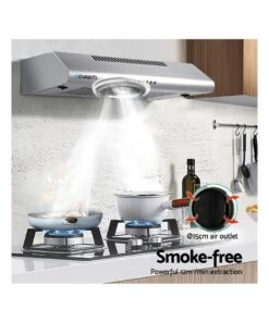 Best Sale 😍 Devanti Fixed Range Hood Rangehood Stainless Steel Kitchen Canopy 60cm 600mm 🔥 -Appliances Sales Store 758021770 4 720x928