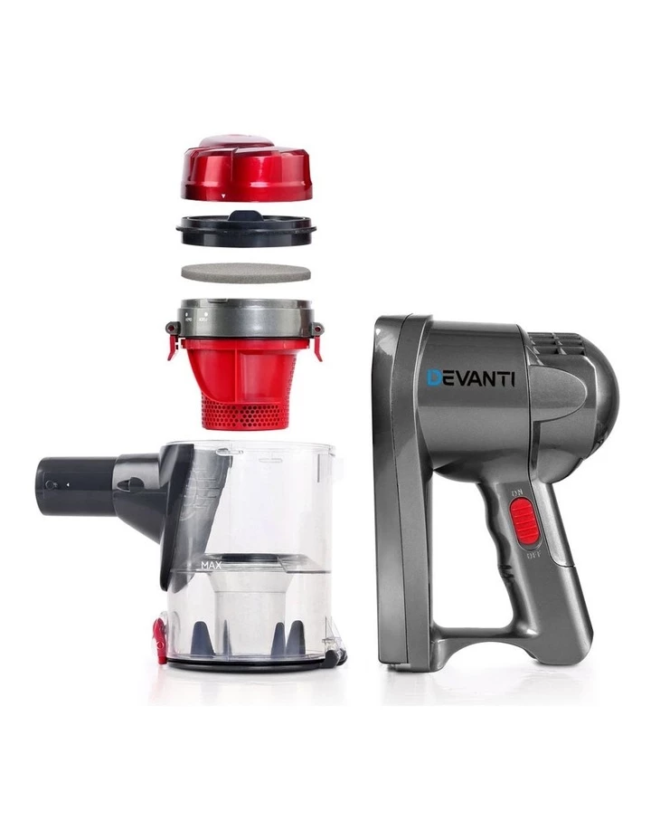 Flash Sale π― Devanti Corded Handheld Bagless Vacuum Cleaner - Red and Silver π 5 Flash Sale π― Devanti Corded Handheld Bagless Vacuum Cleaner - Red and Silver π - Image 5