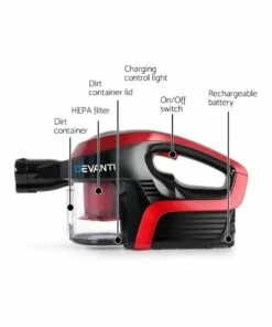 Budget βοΈ Devanti Cordless 150W Handstick Vacuum Cleaner - Red and Black π€© 9 Budget βοΈ Devanti Cordless 150W Handstick Vacuum Cleaner - Red and Black π€© -Appliances Sales Store 758128780 5 720x928