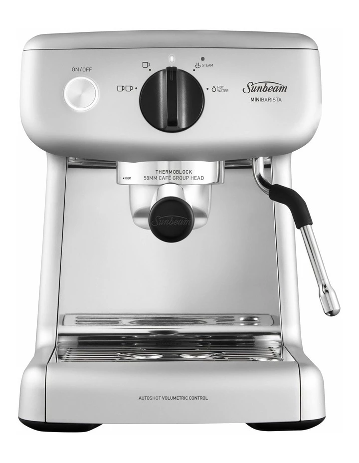 Flash Sale π Sunbeam Mini Barista Coffee Machine Silver EM4300S π 1 Flash Sale π Sunbeam Mini Barista Coffee Machine Silver EM4300S π