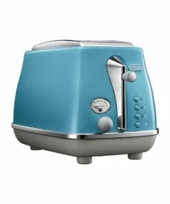 Flash Sale 😀 Delonghi Icona Capitals Lisbon 2 Slice Toaster Azure CTOC2003AZ 🔥