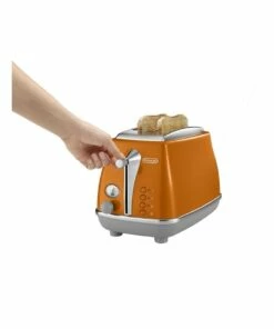 Outlet ⭐ Delonghi Icona Capitals Rome 2 Slice Toaster Orange CTOC2003O ⌛ -Appliances Sales Store 773524090 3 720x928
