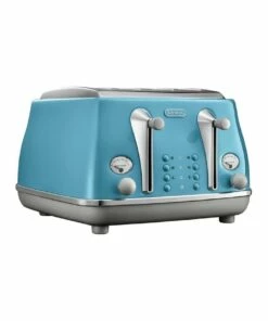 Best Sale π₯ Delonghi Icona Capitals Lisbon 4 Slice Toaster Azure CTOC4003AZ β¨