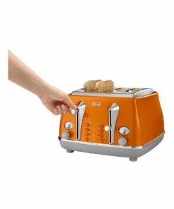 Hot Sale 🔥 Delonghi Icona Capitals Rome 4 Slice Toaster Orange CTOC4003O 🎁 -Appliances Sales Store 773524270 3 720x928