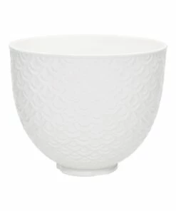 Budget ✨ KitchenAid Mermaid Lace 4.7L Ceramic Bowl in White KSM2CB5TWM 🧨