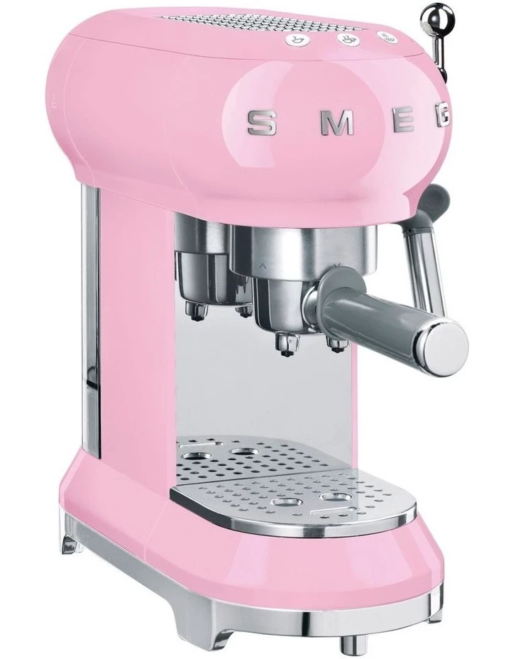 Best Pirce π Smeg Pink Espresso Coffee Machine ECF01PKAU π 1 Best Pirce π Smeg Pink Espresso Coffee Machine ECF01PKAU π