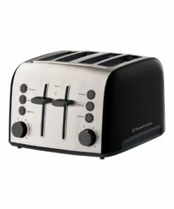 Brand new ⭐ Russell Hobbs Brooklyn 4 Slice Toaster Black RHT94BLK 👏