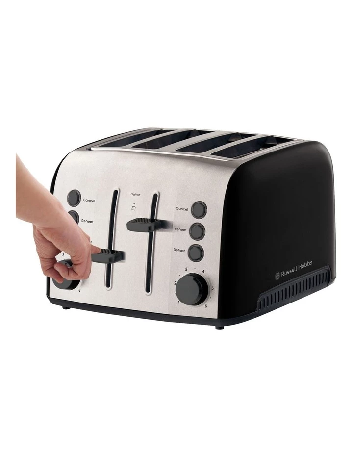 Brand new β Russell Hobbs Brooklyn 4 Slice Toaster Black RHT94BLK π 3 Brand new β Russell Hobbs Brooklyn 4 Slice Toaster Black RHT94BLK π - Image 3