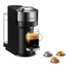 Outlet ✔️ Nespresso by Breville Vertuo Next Dark Chrome Deluxe Capsule Coffee Machine with Aeroccino BNV570DCR 🔔
