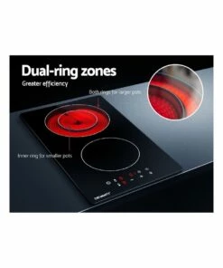Discount ⭐ Devanti Electric Ceramic Cooktop 30cm Kitchen Cooker Cook Top Hob Touch Control 3-Zones ✨ -Appliances Sales Store 780366970 4 720x928