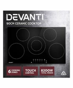 Best Pirce π― Devanti 90cm Ceramic Cooktop Electric Cook Top 5 Burner Stove Hob Touch Control 6-Zones π 8 Best Pirce π― Devanti 90cm Ceramic Cooktop Electric Cook Top 5 Burner Stove Hob Touch Control 6-Zones π -Appliances Sales Store 780367060 3 720x928