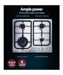 Hot Sale π Devanti Gas Cooktop 60cm Gas Stove Cooker 4 Burner Cook Top Konbs NG LPG Steel π 10 Hot Sale π Devanti Gas Cooktop 60cm Gas Stove Cooker 4 Burner Cook Top Konbs NG LPG Steel π -Appliances Sales Store 780377050 5 720x928