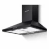 Budget 👏 Devanti Rangehood Range Hood 600mm Filter Included Black Stainless Steel Canopy LED Light Kitc 🔔