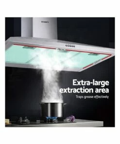 Cheap 😀 Devanti Range Hood 90cm 900mm Kitchen Canopy Stainless Steel Rangehood Wall Mount 🌟 -Appliances Sales Store 780390010 5 720x928