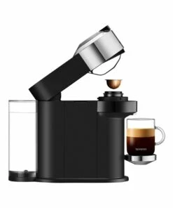 Best deal 👏 Nespresso by Delonghi Vertuo Next & Milk Capsule Coffee Machine Chrome ENV120CAE ⌛ -Appliances Sales Store 784722160 4 720x928