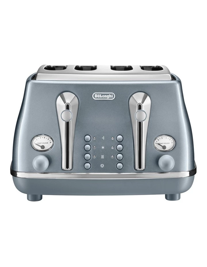 Hot Sale ⌛ Delonghi Icona Metallics 4 Slice Toaster Cobalt Blue CTOT4003AZ ⌛ 2 Hot Sale ⌛ Delonghi Icona Metallics 4 Slice Toaster Cobalt Blue CTOT4003AZ ⌛ - Image 2