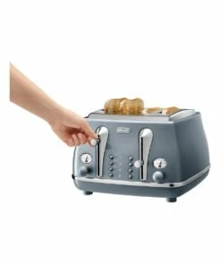 Hot Sale ⌛ Delonghi Icona Metallics 4 Slice Toaster Cobalt Blue CTOT4003AZ ⌛ -Appliances Sales Store 784722430 4 720x928
