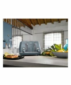 Hot Sale ⌛ Delonghi Icona Metallics 4 Slice Toaster Cobalt Blue CTOT4003AZ ⌛ -Appliances Sales Store 784722430 6 720x928