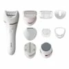 Deals ❤️ Philips Series 8000 Wet & Dry Epilator White BRE740/10 🎉